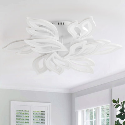 1-lamp White LED Dimmable Iron Ceiling Light
