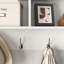 Wall-Mounted Coat Rack/Storage Shelf, 4-Hook - Standard