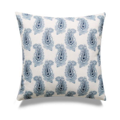 Paisley Print With Polyester Insert Pillow