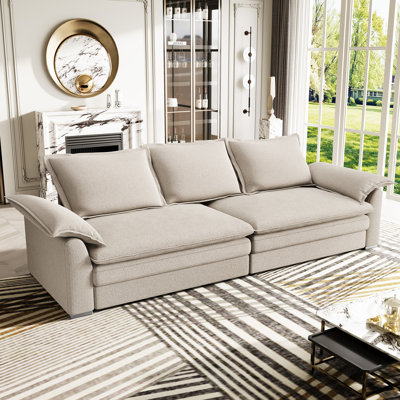 4 Seater Chenille Sofa