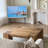 American retro style wood coffee table-249333656