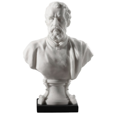 Résine en polyester de 9,45 po de hauteur, Michelangelo Buonarroti