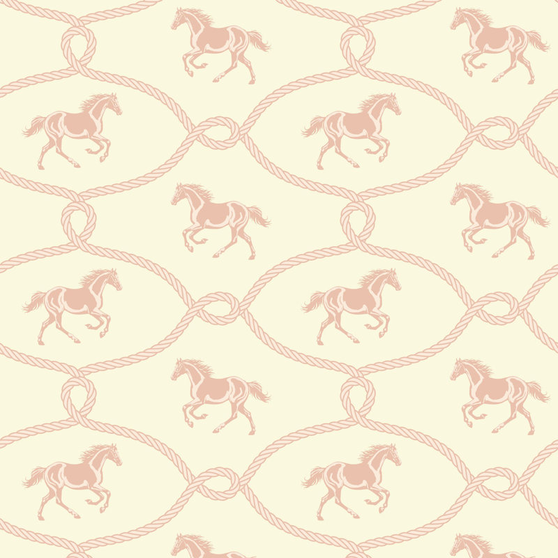 Papier peint Rider's Knot - Seafoam Blush