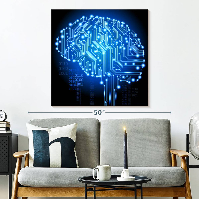 Keiri Cyborg Brain, 33" H x 33" W