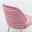 Chaise d'appoint rembourrée en velours capitonné Mariley-1642407871