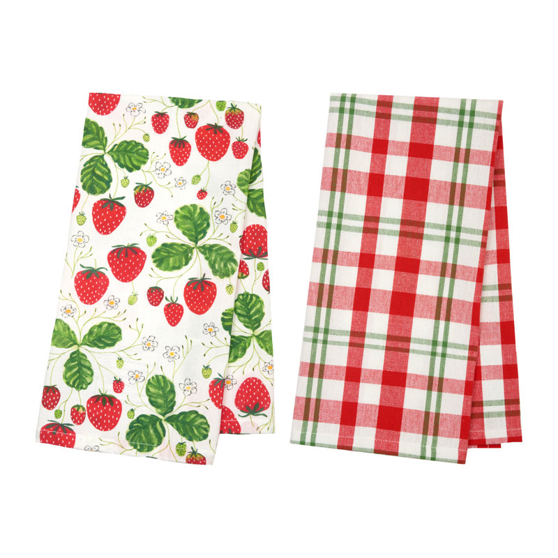Strawberry Patch Towel Gift Bag Set of 3