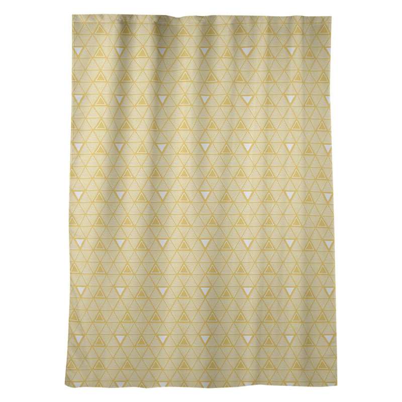 Jordao Room Darkening Curtain Single Panel, Yellow/White