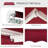 Patio Retractable Awning, Manual Exterior Sun Shade Deck Window Cover-111084788
