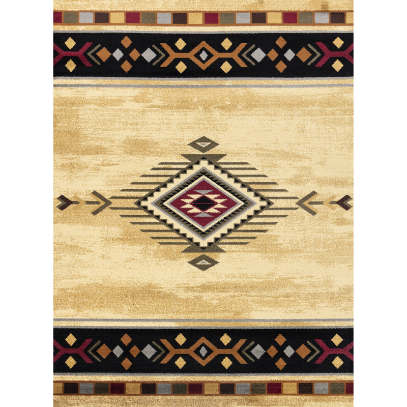 7 Ft. 10 In. X 3 Cream Polypropylene Rug, Design, Stain-, For A Modern Living Space Style Mat, 7'10" 10'3", High-Traffic Areas, Adds Charm To Home