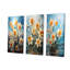 «Daffodil Bloom Sunshine - Daffodils», ensemble de 4 reproductions d'art sur toile-1927412987-1927412988