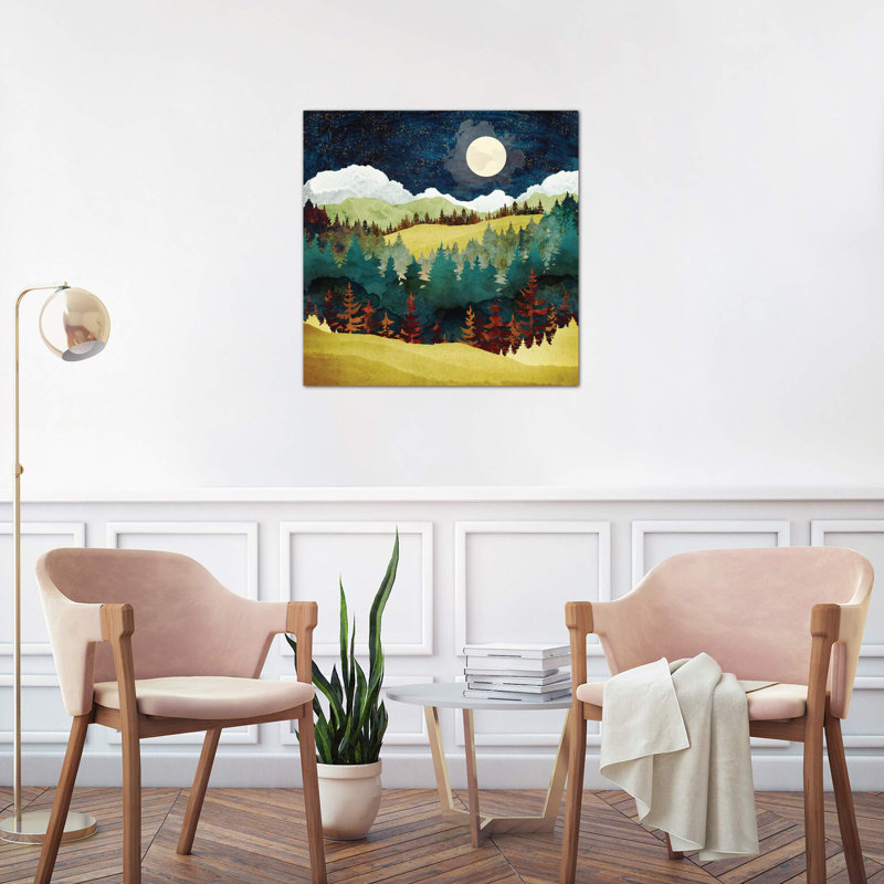 Autumn Moon - Wrapped Canvas Print, 66.04 cm H x 66.04 cm W x 1.91 cm D