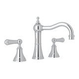 Georgian Era Widespread Bathroom Faucet with Drain Assembly