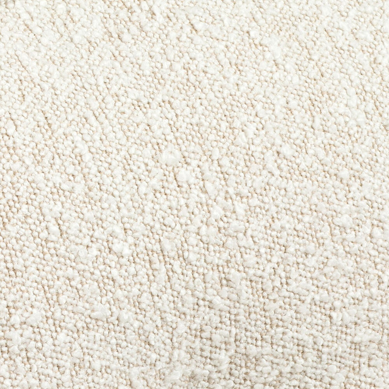 Chaise d'appoint rembourrée Nolani, Acacia / polyester bouclé