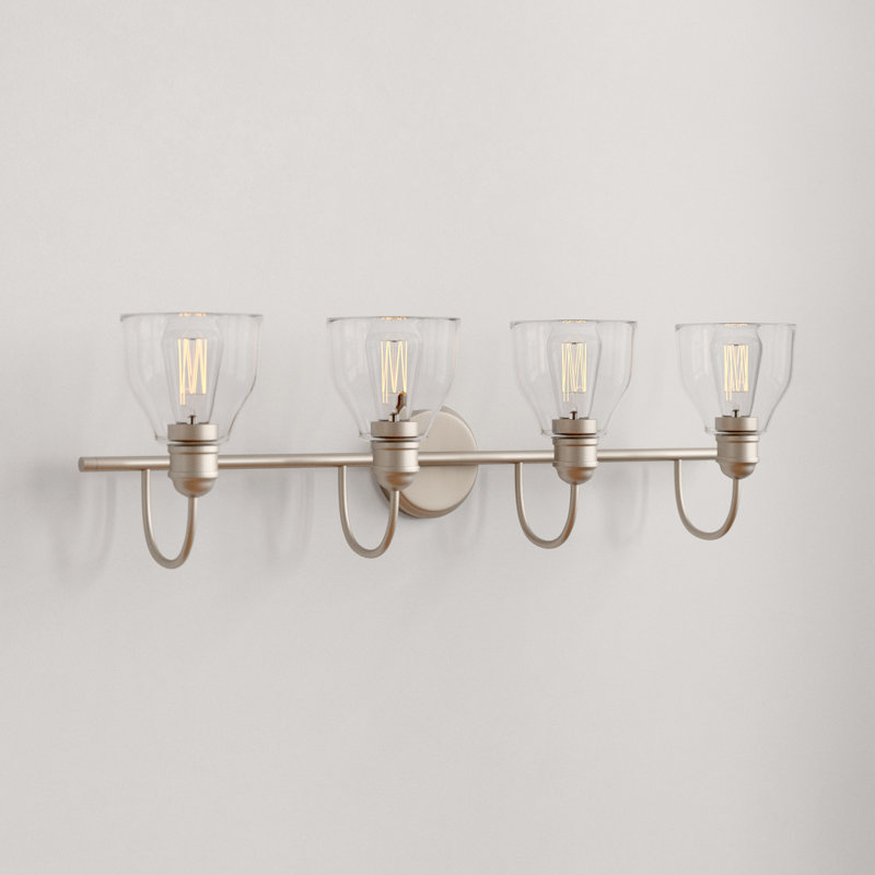Antioch 4 - Light Dimmable Vanity Light, Brushed Nickel