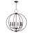 6 - Light Candle Style Globe Chandelier-907321520