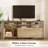 66.7" Modern TV Stand for TVs up to 75", Wood Entertainment Center with Open Display Shelves, 3 Hidden Storage Cabinets, Metal Frame & Soft-Close Doors