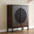 Retro Nut-Brown Solid Wood Sideboard-1177848893