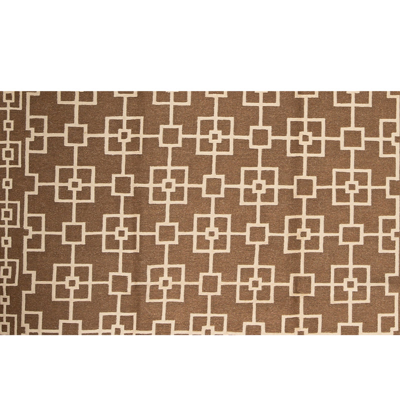 Linen Geometric Area Rug