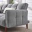 Canapé-lit futon convertible Jodeci, canapé-lit ajustable, canapé-lit futon rembourré en tissu moderne avec pieds en bois et 2 coussins pour appartement, salon, studio-1602392934