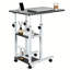 Table d'appoint mobile en forme de C pour ordinateur portable avec roulettes