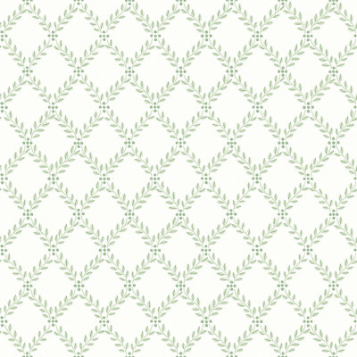 Boråstapeter Trellis Leaves Wallpaper