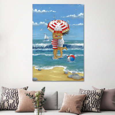 Kiss Me Quick by Peter Adderley - Wrapped Canvas Gallery-Wrapped Canvas Giclée