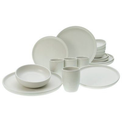 16-Piece Crockery Set Uno Made Of Stoneware For 4 People