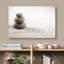 Zen Stones Rocks Over A Rippled Sand Effect - Wrapped Canvas Photograph-56324565