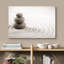 Zen Stones Rocks over a Rippled Sand Effect - reproduction de photo sur toile tendue-56324565