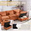 Canapé moderne en L en chenille moderne-379198411