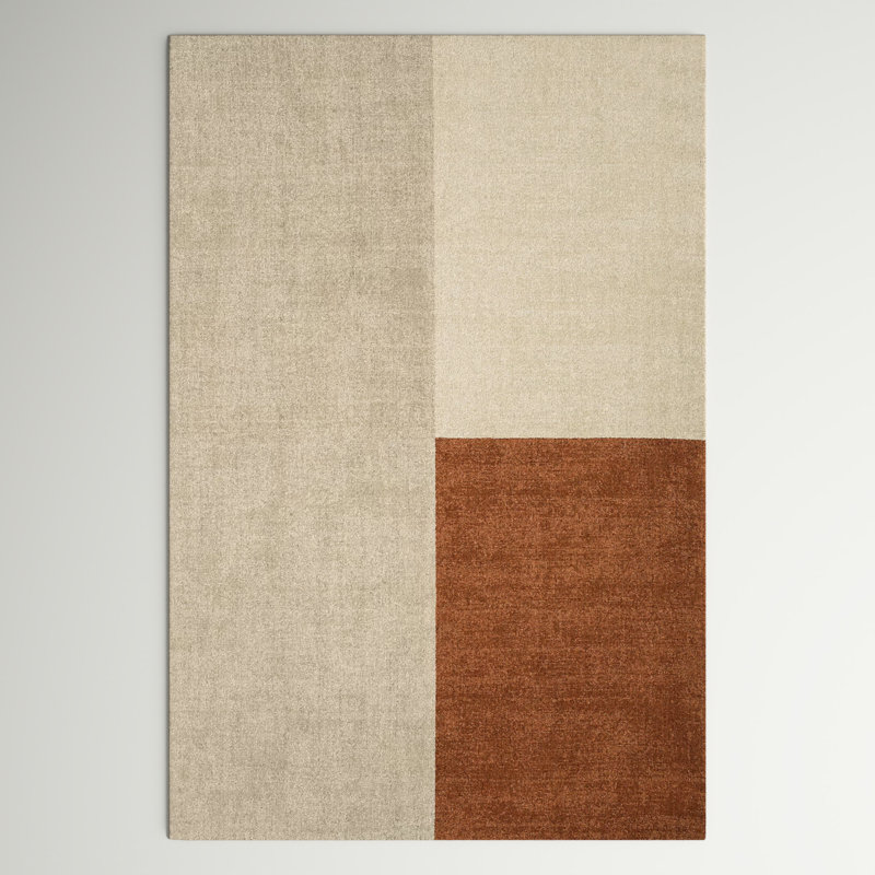 Acuff Geometric Wool Hand Woven Area Rug, Rectangle 120 x 170cm