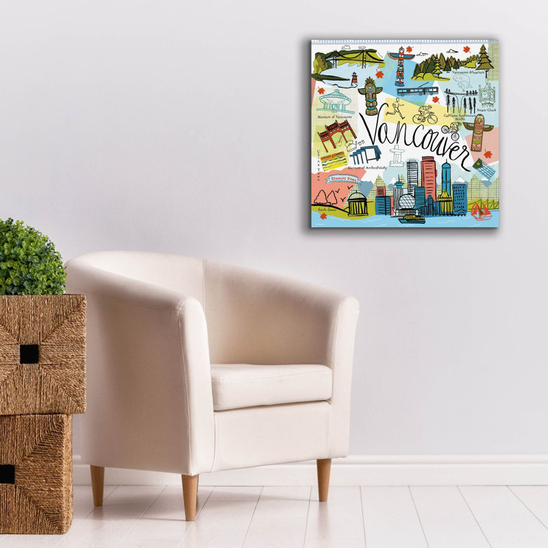 Toile épique Graffiti «Global Travel 5» par Farida Zaman, 26 po x 26 po, H 26 po x l 26 po