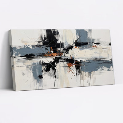 Art mural sur toile noir et blanc