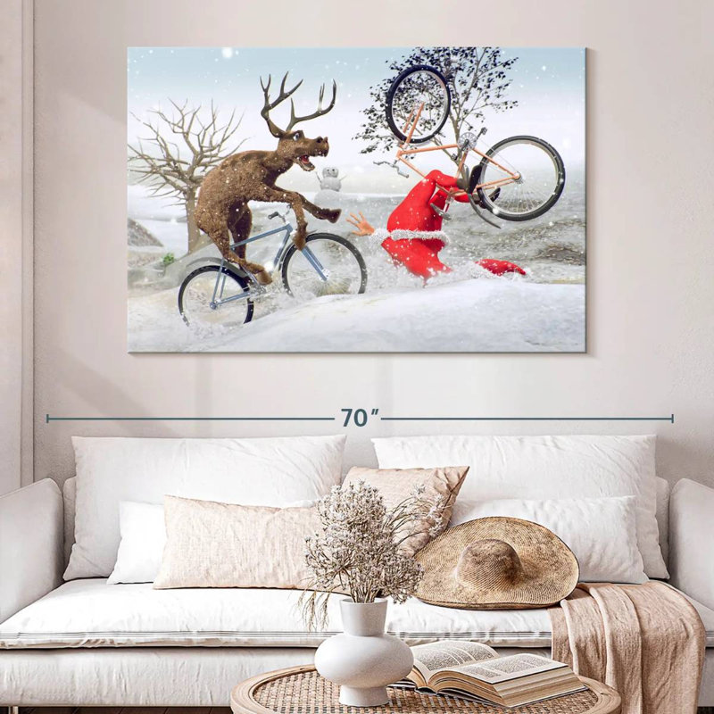 Lelend Funny Christmas, 34" H x 51" W