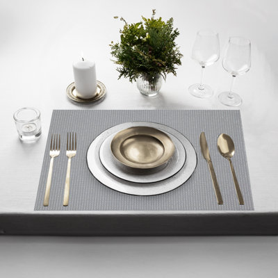 Ensemble de 6 napperons résistants à la chaleur de 12 po x 18 po Placemats