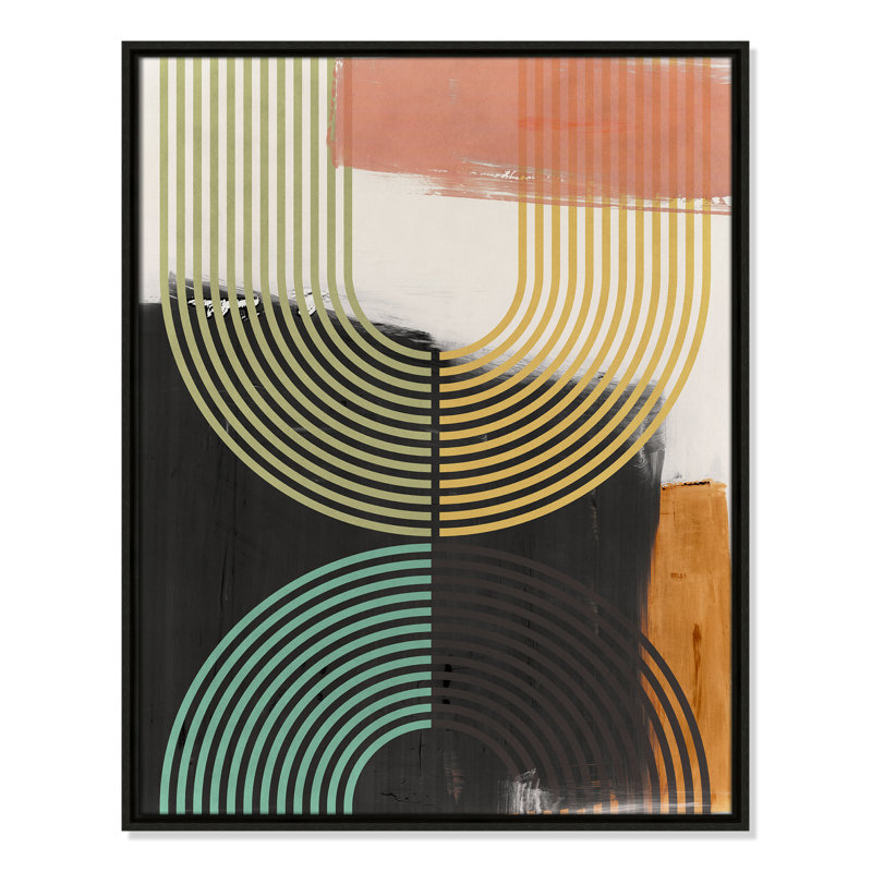 «Bolded II» par Isabelle Z, Toile avec cadre, L 23,5 po x H 29,5 po, Espresso Floater