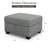 Minimalist Chenille Soft-Upholstered Square Storage Ottoman-384230496