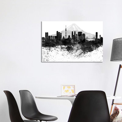 Tokyo Skyline - Wrapped Canvas Painting