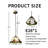 12.6 Inch Stained Glass Pendant Light, E26 Socket
