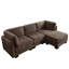 Canapé d'angle modulaire avec détails froncés sur l'assise-1572279400-1572279396