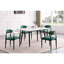 Ensemble de chaises rembourrées en tissu vert 2 pièces Modern Contemporary-899264611