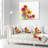 Colorful Gerbera Flowers Watercolor - Floral Printed Throw Pillow-29895874-29895877