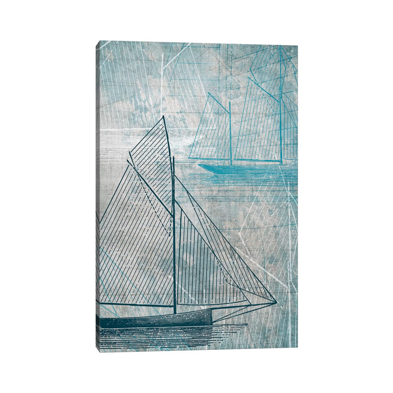 Daniela's Sailboat IV 1 Piece Wrapped Canvas Wall Art, 30.48 cm H x 45.72 cm W