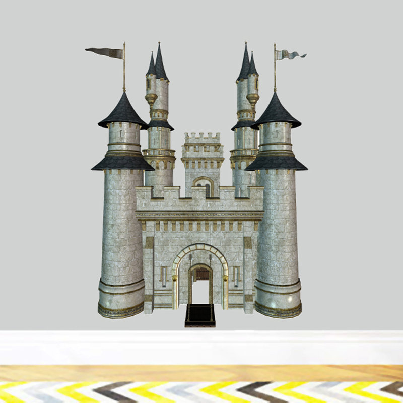 Décalcomanie murale castle real life, H 36 po x l 28 po