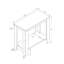 Table d'appoint avec plateau à deux niveaux, plateau en bois gris, cadre noir, idéal pour le décor de salon, plateau rectangulaire et chambre décorative, chambre à coucher, bureau ou coin-détente, L 23,53 po x l 11,66 po x H 22 po