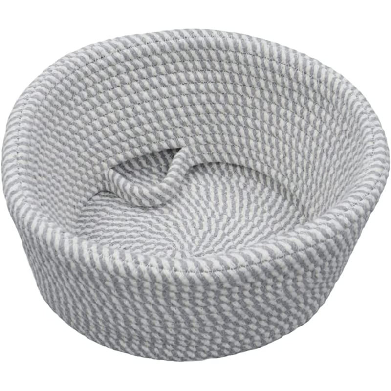 MantraRaj Fabric Storage Basket Round Belly Cotton Rope Storage Container Multipurpose Organiser, 28" x 30" x 24"