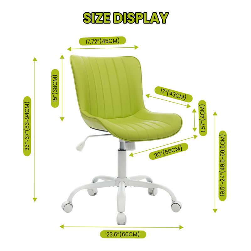 Inbox Zero Office Chair, Green, Green