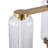 Cyndy Square Glass And Metal Chandelier