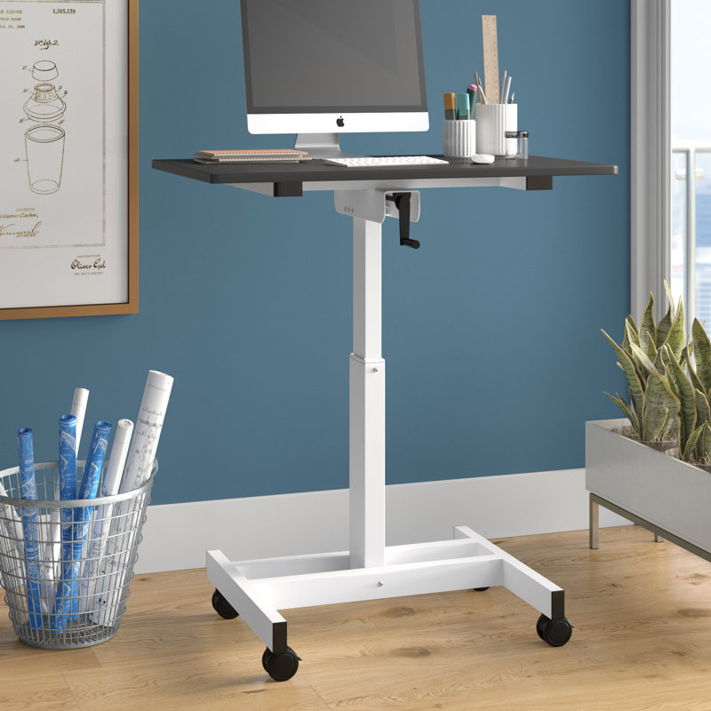 West Hewish Adjustable Metal Base Standing Desk
