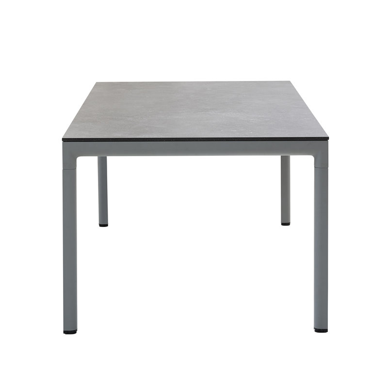 Drop Outdoor Dining Table, 39.4" W x 78.8" L x 29" H, Light Gray, Basalt